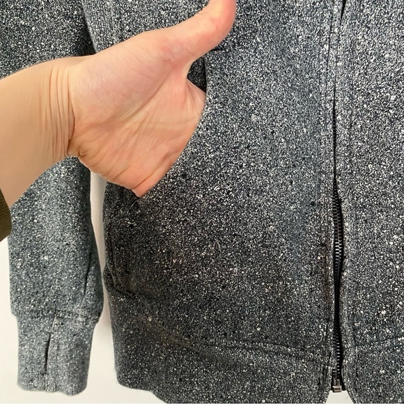 Lululemon Scuba Hoodie Jacket Full Zip Womens 4 Small Gray Black Speckle Pockets - Picture 4 of 12